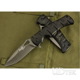 BLACK VERSION OEM Fox DA12 FOLDING RESCUE KNIFE UDTEK00422